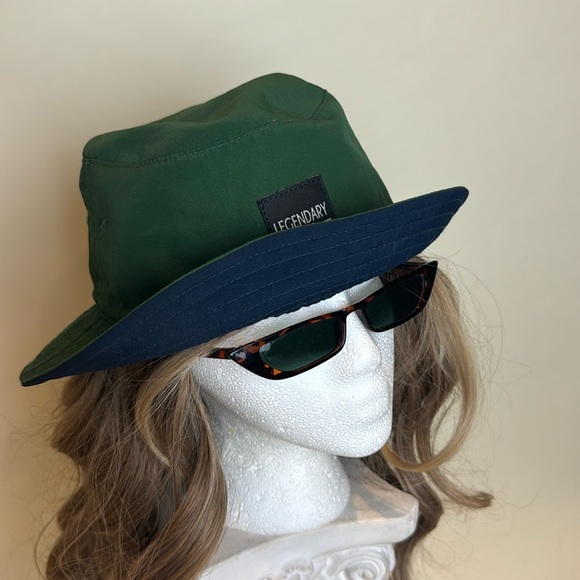 legendary mfgco Accessories - Blue and Green Legendary Reversible Bucket Hat